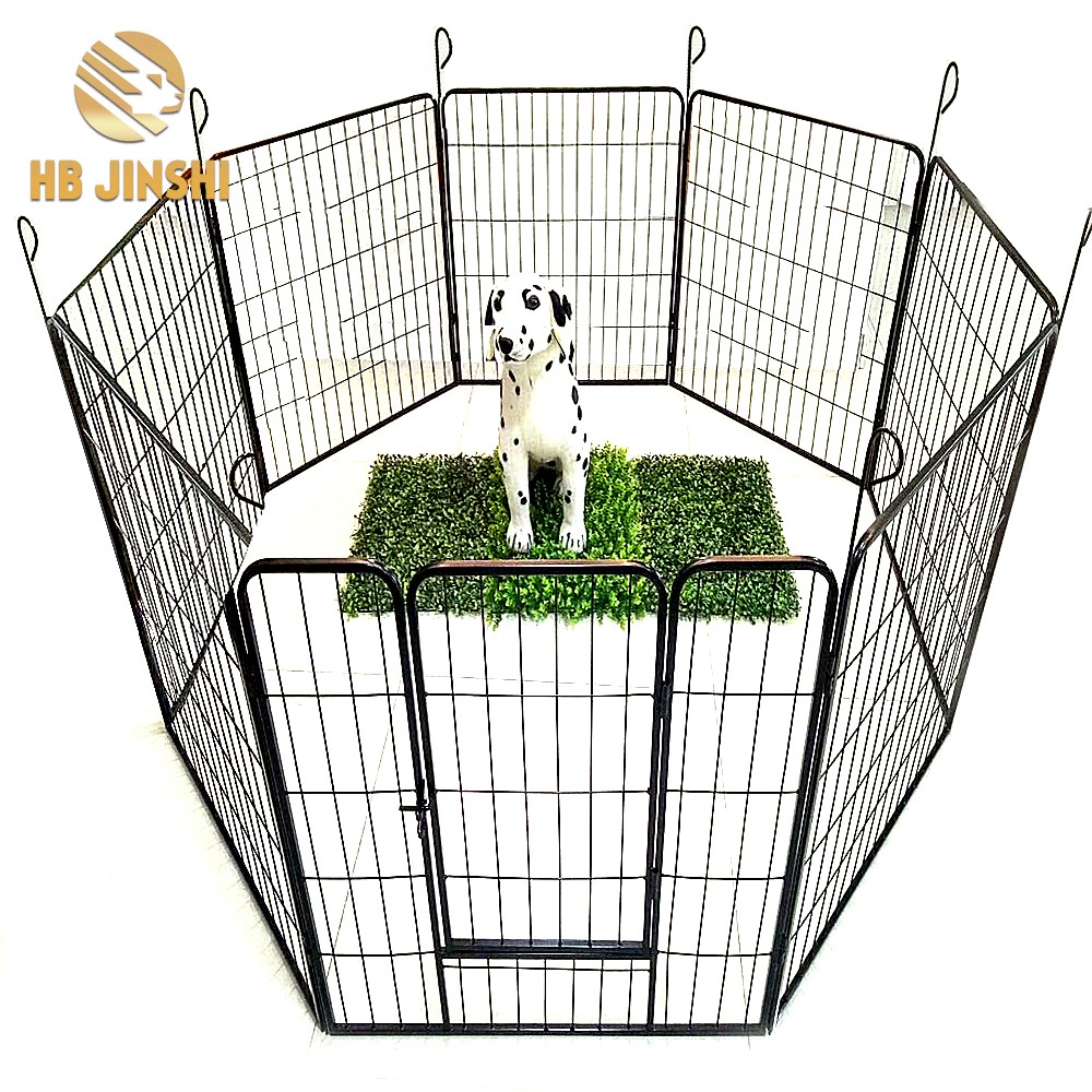8 pcs panel Heavy Duty Pet Exercise Cage Dog Cat Barrier Fence Metal Play Pen Kennel
