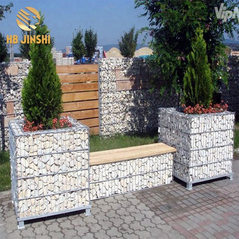 OEM China Gabion Basket Stone - Garden Patio Gabion Stone Basket Weld Wire Retaining Wall – JINSHI