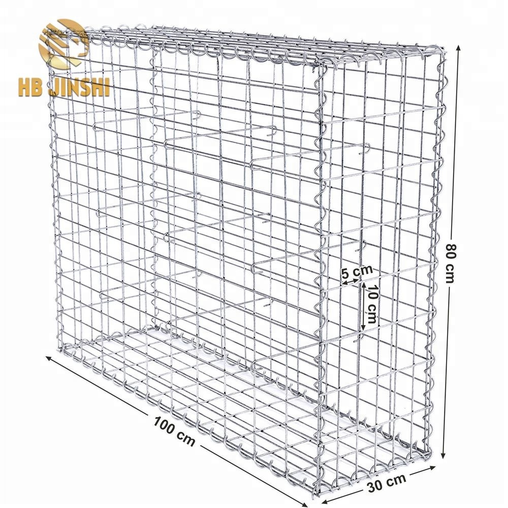 100% Original Block Retaining Walls - 4mm Wire 100X50mm Mesh Galvanized Welded Gabion – JINSHI