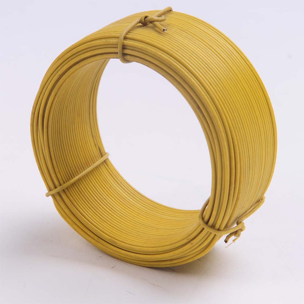 0.25lb small winding machine coil pvc coated iron tie wire for supermarket