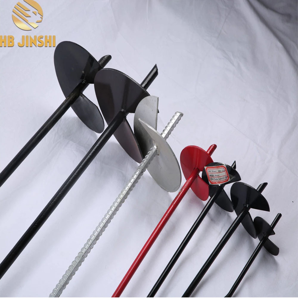 Good Quality Post - Black coated Screw Pole Anchor Ground Anchor – JINSHI