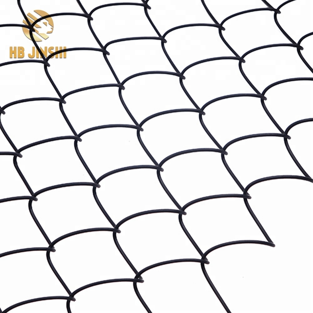 8ft Black PVC Coated Diamond Wire Mesh Netting School Chain Link Fencing