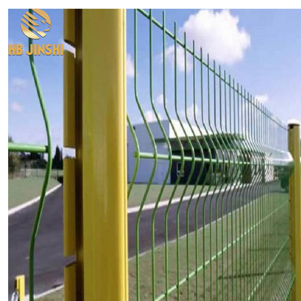 colorful Powder Coated 3D Curved Fence Panel