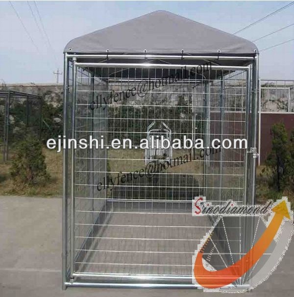 Galvanized Temporary Dog Kennels Fence Panel with Awning Cloth