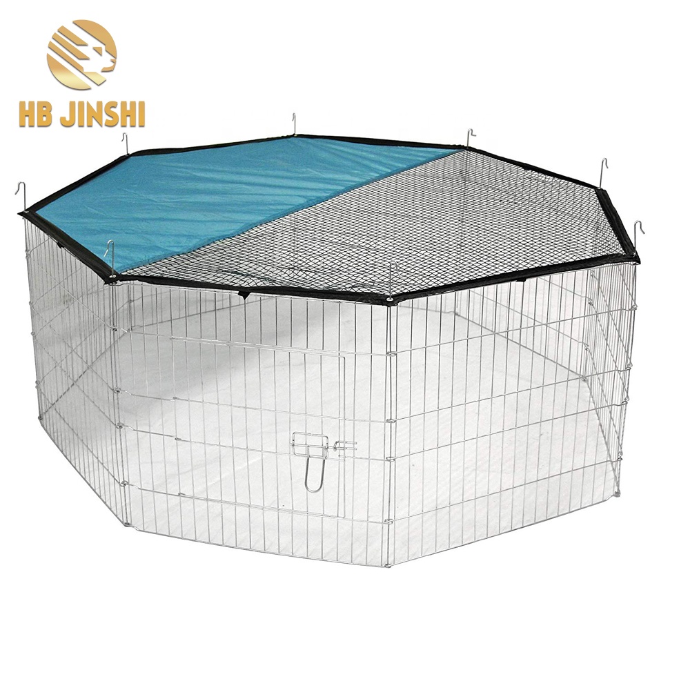 8 Panel Foldable Rabbit Outdoor Playpen With Cover