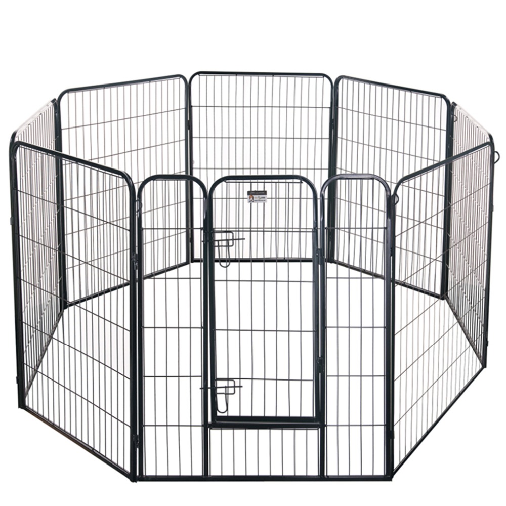 Wholesale Price Dog Cage With Roof - Heavy Duty Iron Fence dog crates – JINSHI