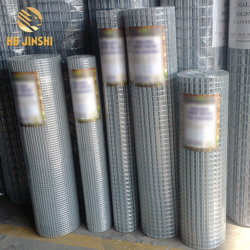 2 '' x 2'' Hot-dipped galvanized Welded Wire Mesh roll, electro galvanized welded wire mesh roll for animal cage