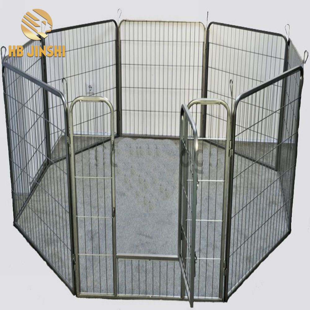 Hot New Products Heavy Duty Dog Kennel - Hot Sale Direct Manufacturer 80×80 cm x 8 Panels Dog Playpen Exercise Fence Enclosure – JINSHI