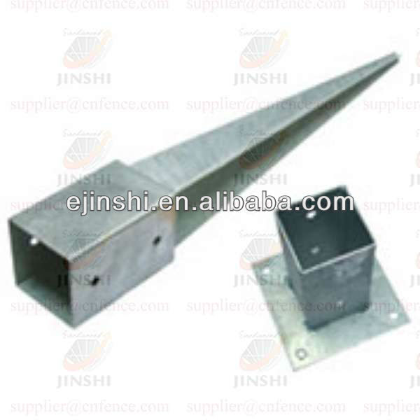 galvanized square post anchor for support solar/flags