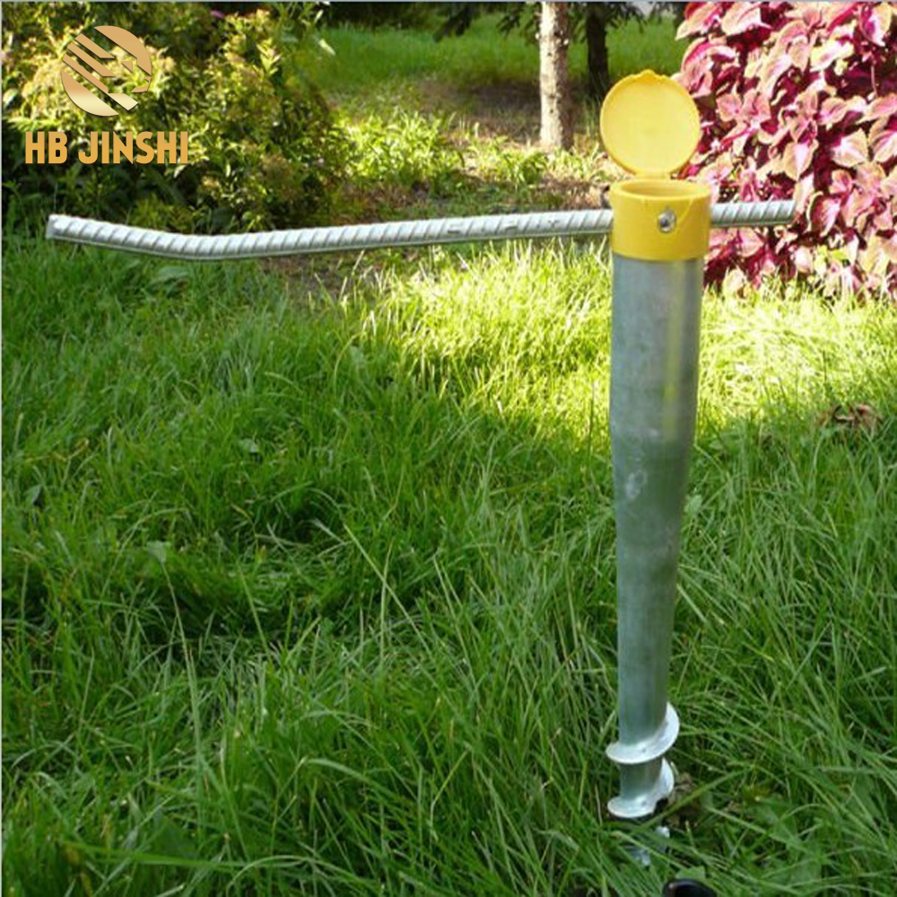 Ground screw drill anchor Ground screw pole for fence