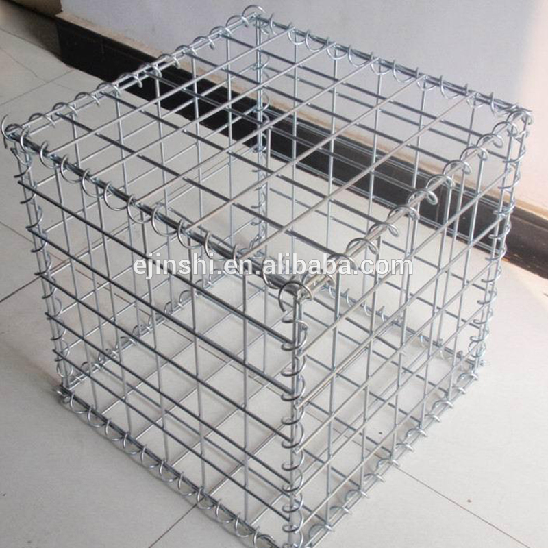 CE Mark 1 x 1 x1m ion/Stone cages/Gabion boxs wire cage rock wall