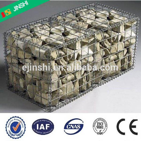 50x100mm mesh rockfall and soil protection galvanized welded stone gabion box