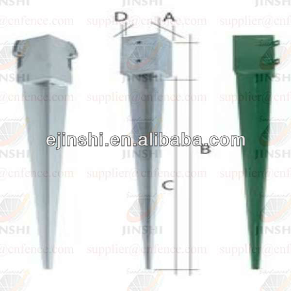 Pole Anchors and Post Support for garden fence post support