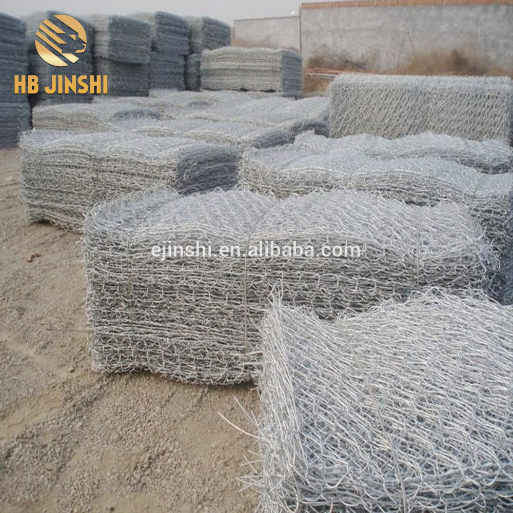 China OEM Rock Gabion - 2mx1mx0.5m PVC coated Hexagonal River protection Gabion mesh Basket – JINSHI