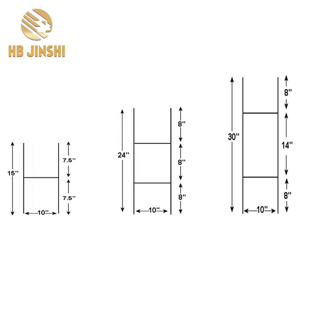 Top Quality Metal Garden Gate - Galvanized Garden Metal Wire H Stakes – JINSHI