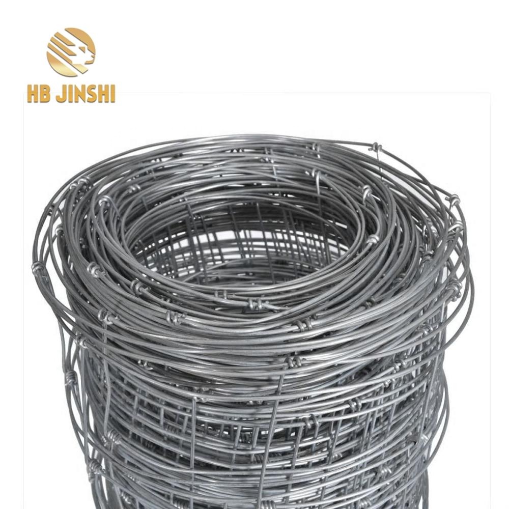 Hinge knot mesh for farm and livestock fencing