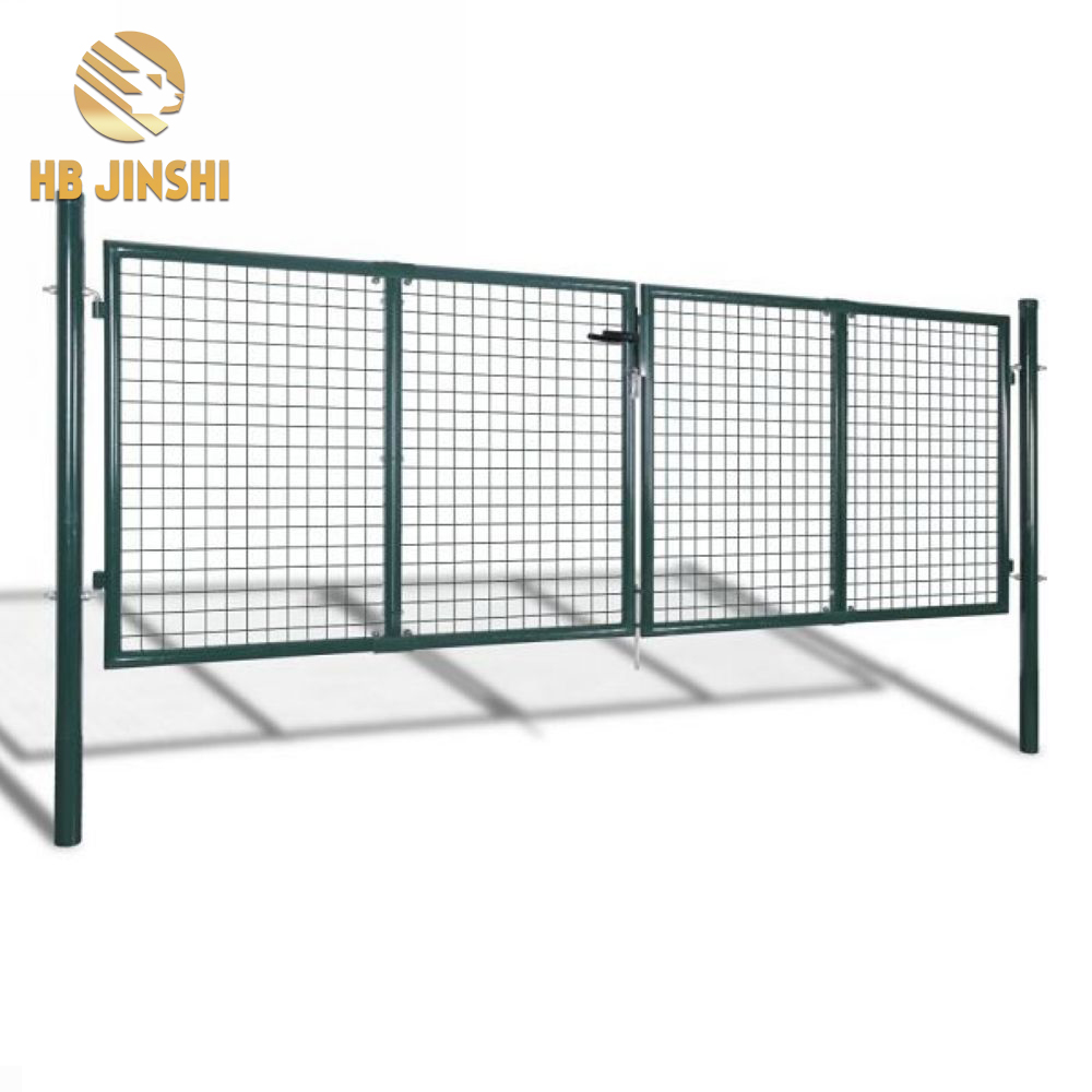 ISO 9001 ISO14001 Certificate 300 x 100 cm Mesh Fence Double Open Gate Garage Door