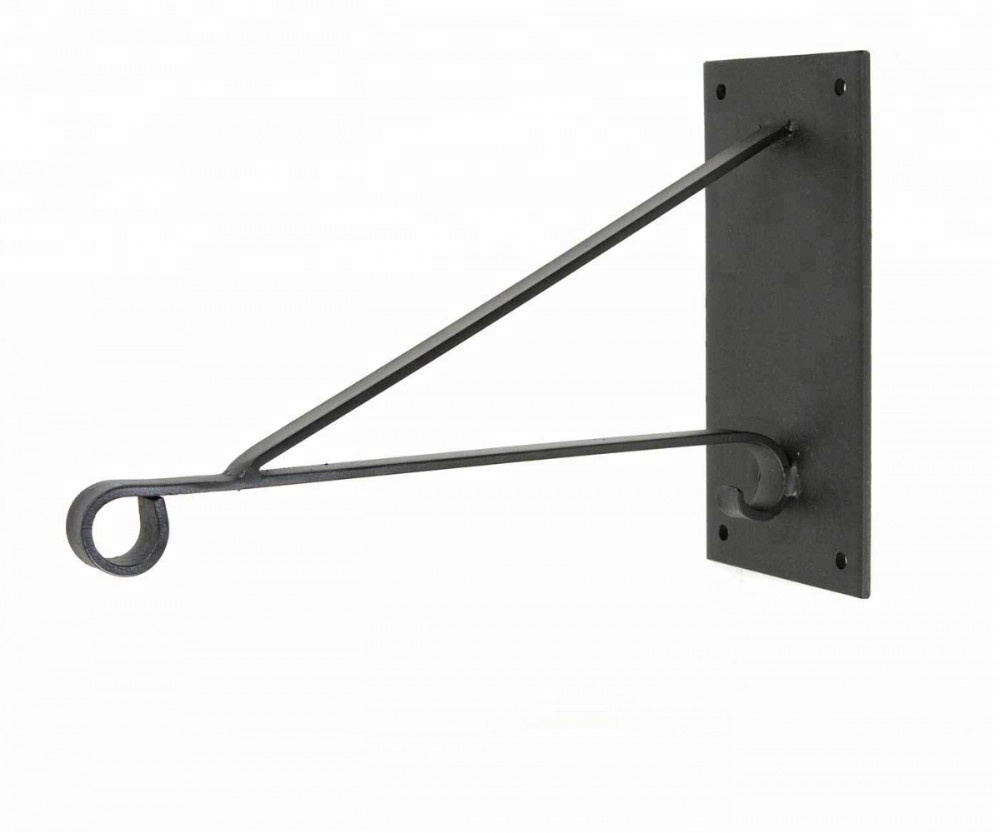 Special Price for Ground Screws For Garden Rooms - Black Steel Plant Hook for Hanging Baskets – JINSHI
