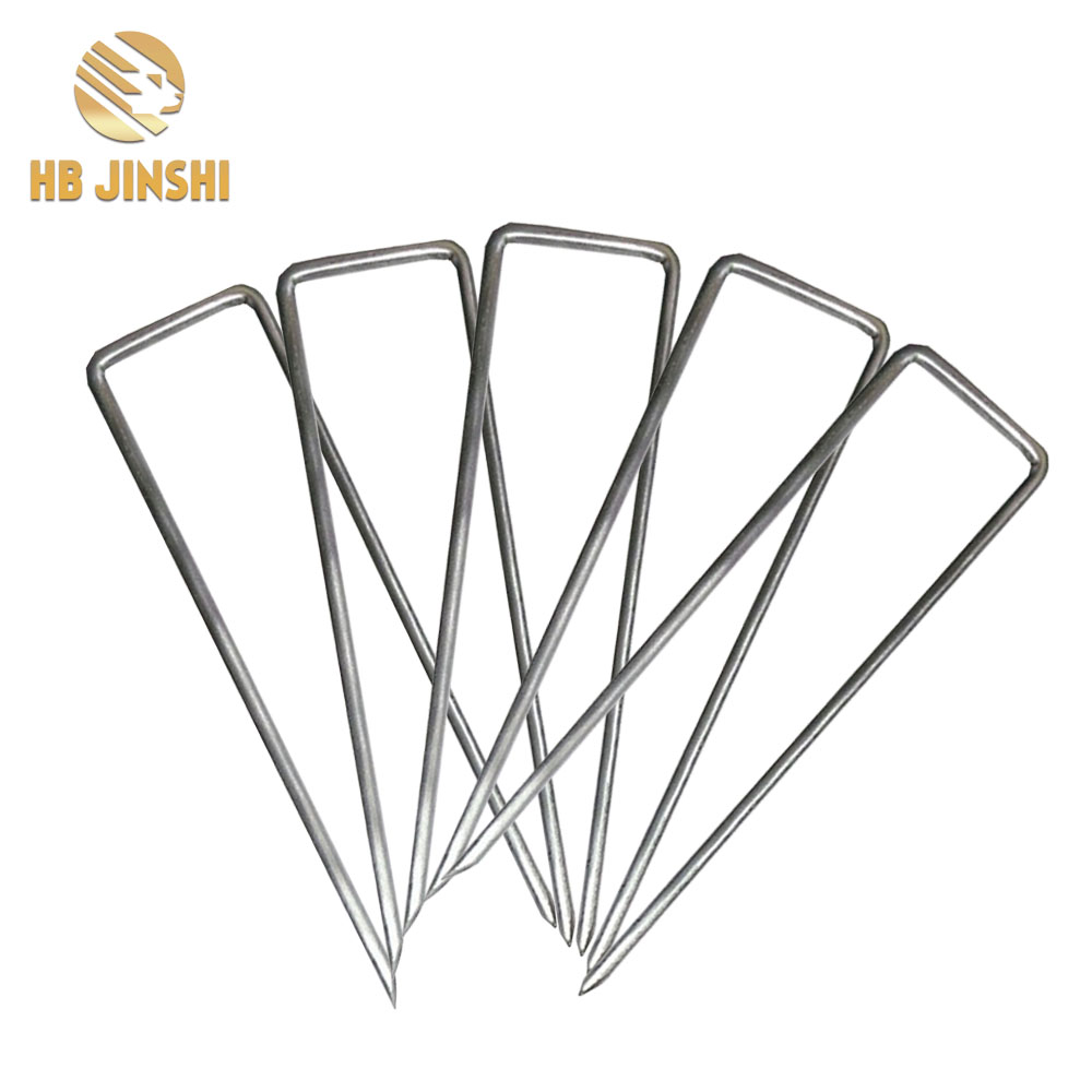 Jinshi Brand U  sturdy garden metal steel turf pin ground peg