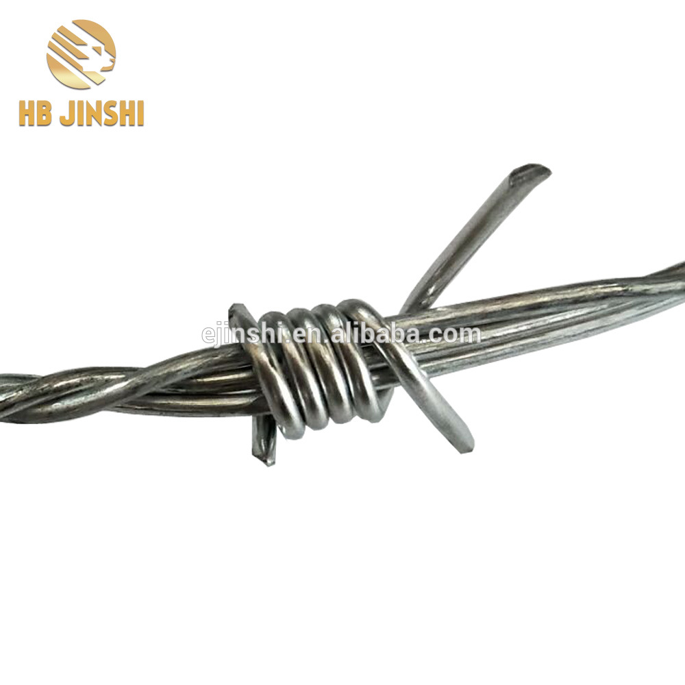 High tensile strength Three strand twist hot dipped galvanized steel barbed wire