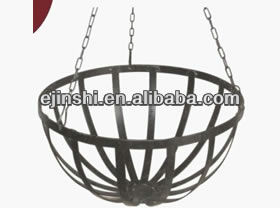 Factory selling Garden Fence - Black 14'' flower hanging Basket – JINSHI