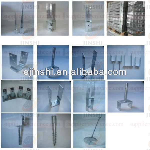 galvanized steel plate post anchor for Flag Poles and Marks