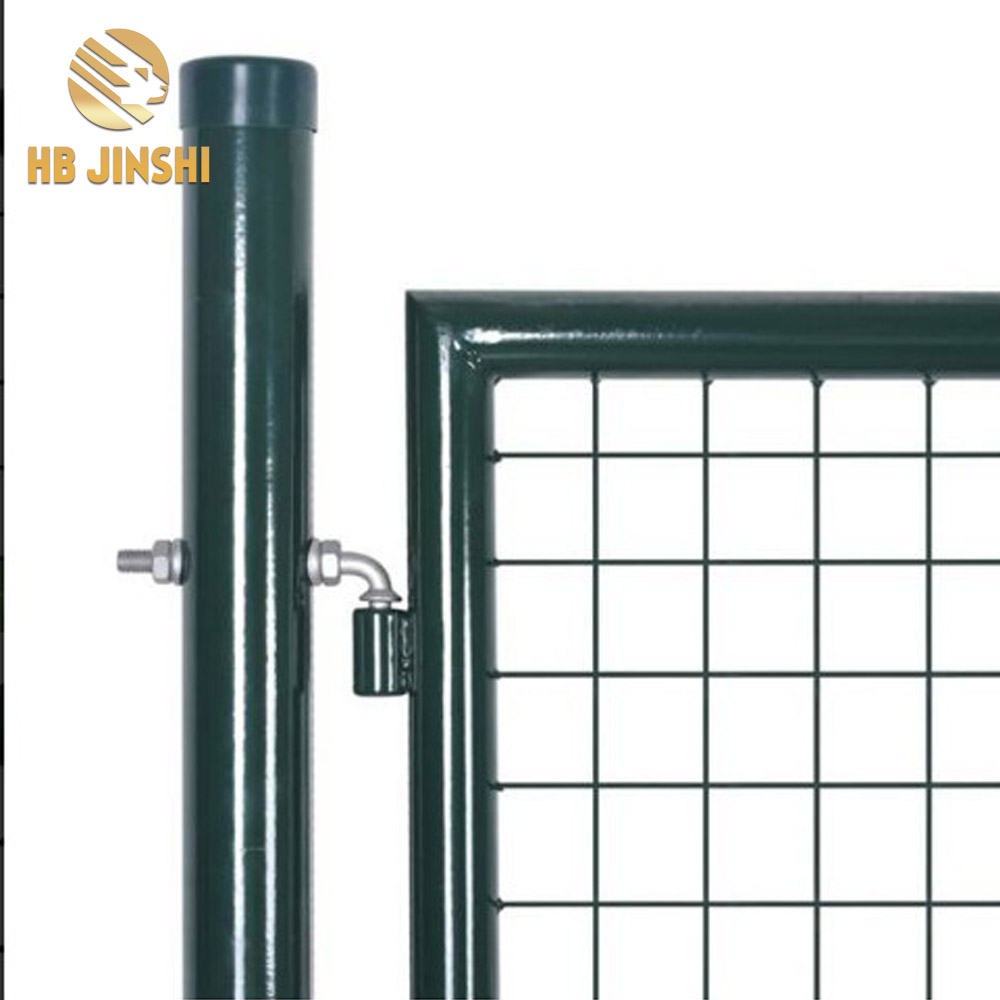 Garden Single Door Metal Patio Gate Stable Durable Fence Gate Terrace Entrance Fencing Door Powder-Coated Steel