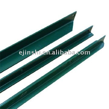 Plastic coated 7 ft T-post for wire mesh fence
