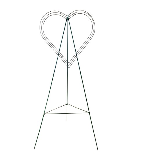 Green painted Metal wire easel