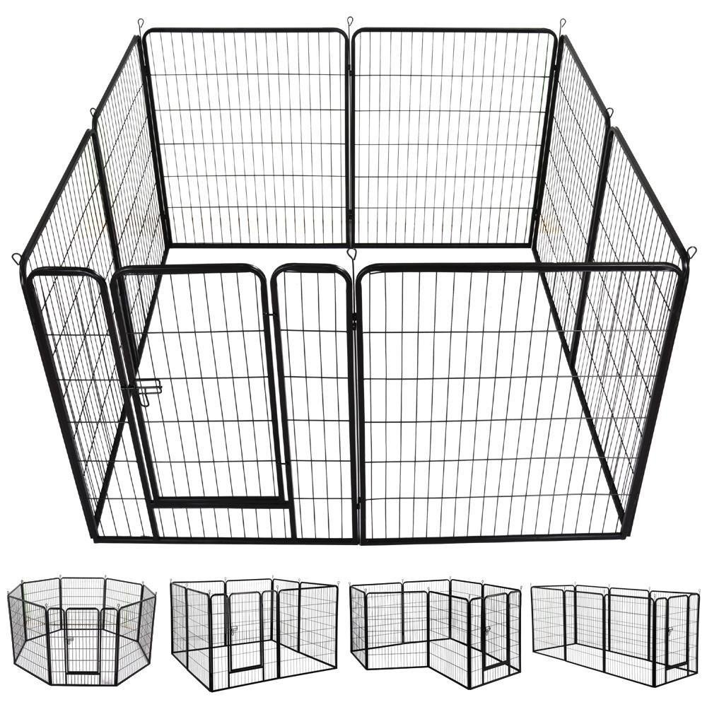 2020 Good Quality Outside Dog Kennels - Factory directly sales 60 cm x 60 cm Welded Black Dog cage – JINSHI