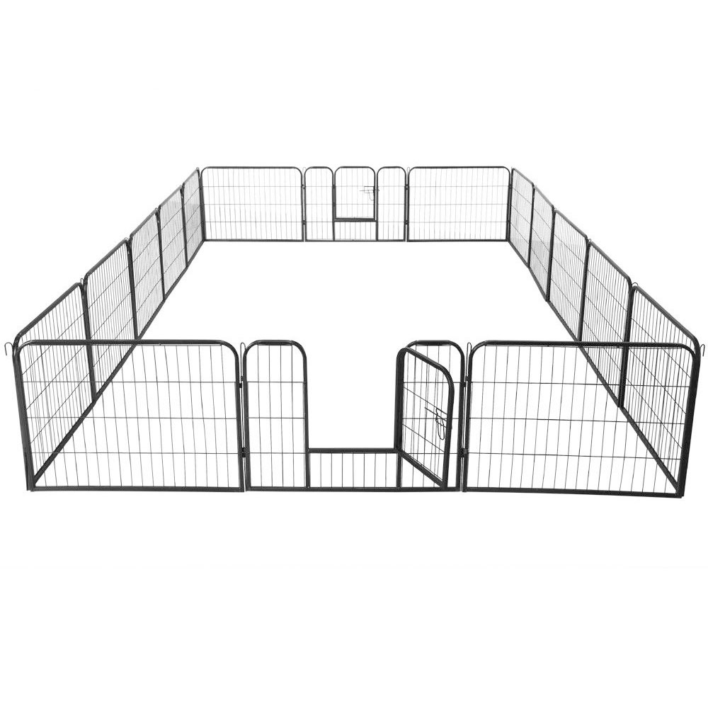 Dog Playpen Pet Kennel Pen Exercise Cage Fence 8 Panel