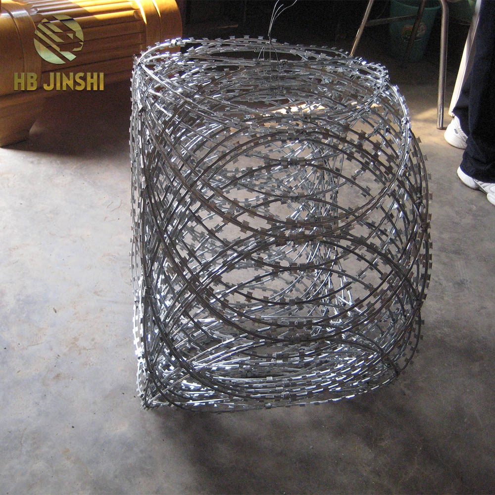 Flat Wrapped Razor Wire Coils Easy Installation and Wide Use