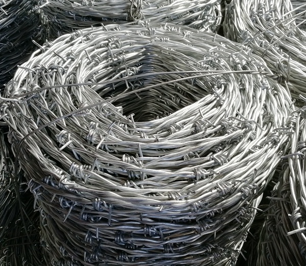 Galvanised Steel Barbed Wire Livestock Security