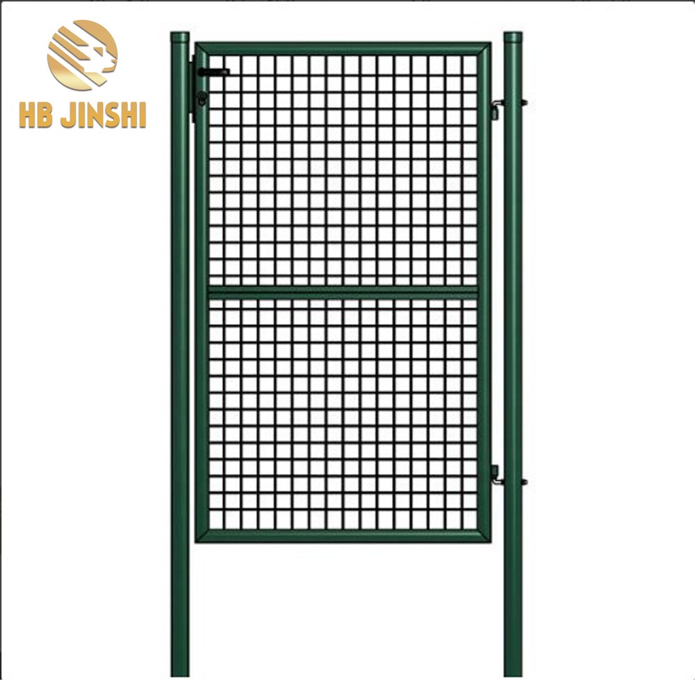 100x100cm Welded Wire Mesh and Round Post Frame with Lock Green Decoration Euro Garden Gate