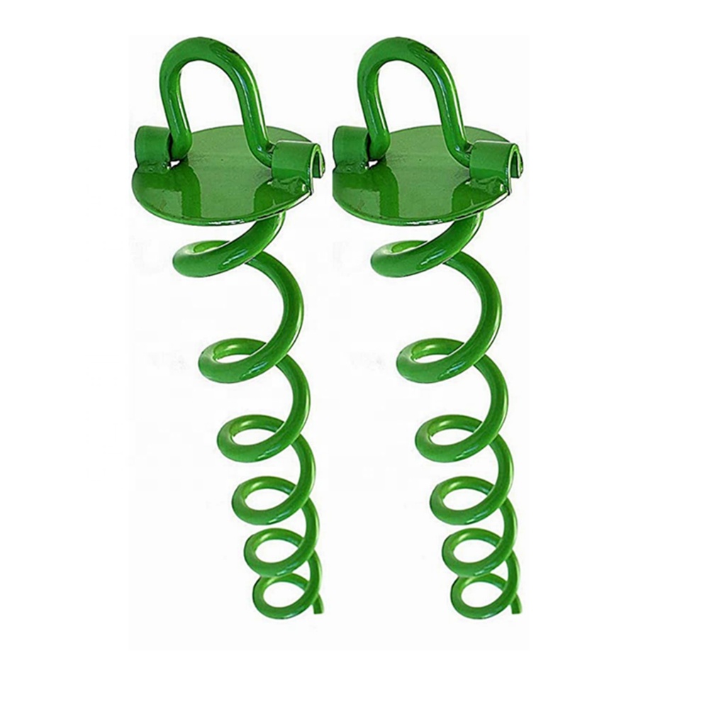 Green color 12 inch Spiral Ground Anchor