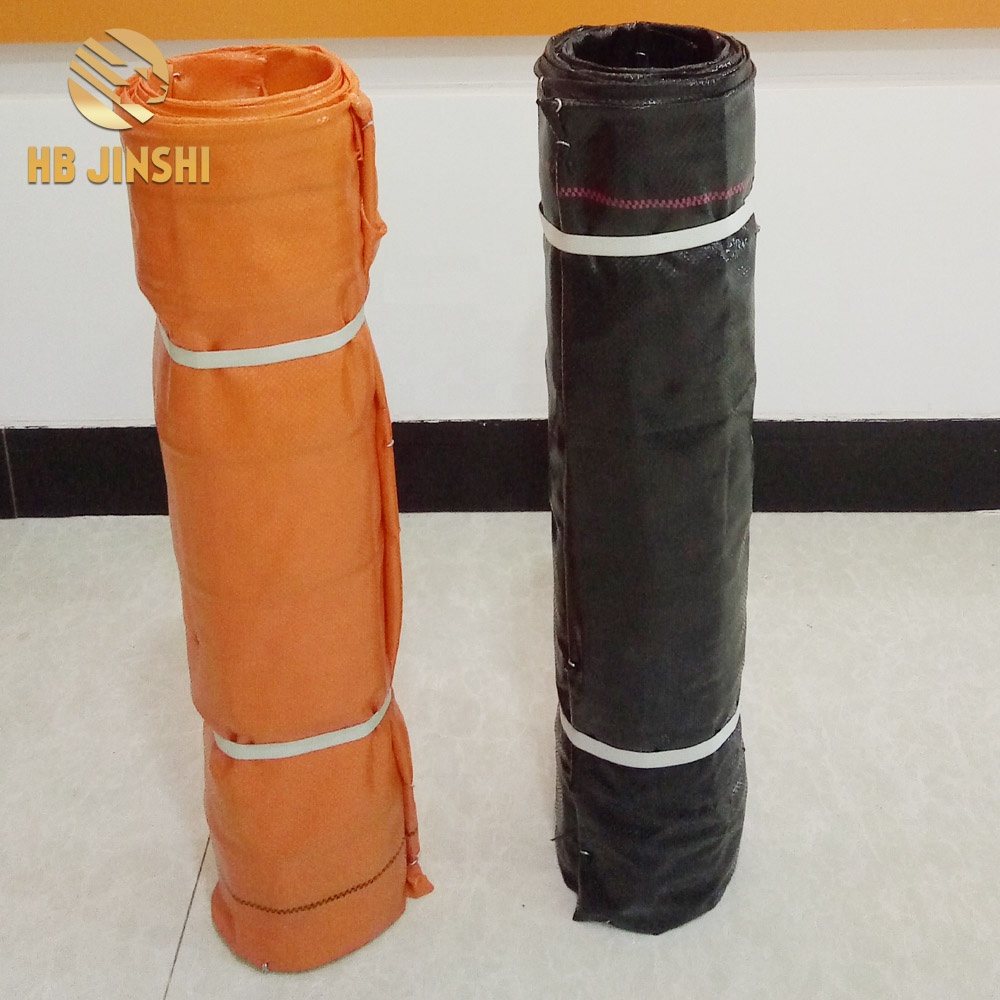 Wire backed PP woven silt fence roll