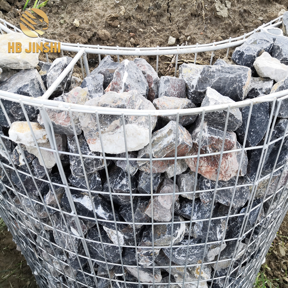 Welded gabion box for landscape design and riverbank protection