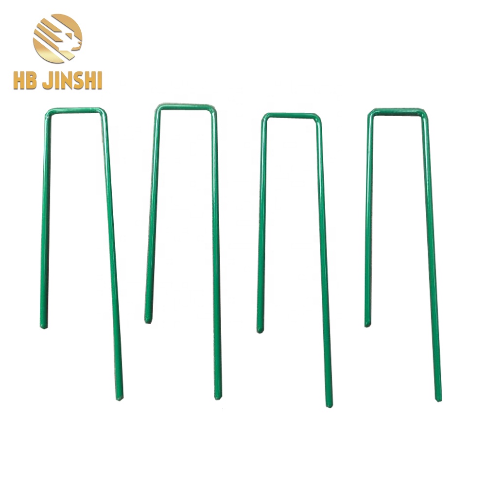 Well-designed Ground Anchor And Chain - 3.5mm 8'' Galvanized Sod U Type Staple Wire Turf Peg Pins – JINSHI