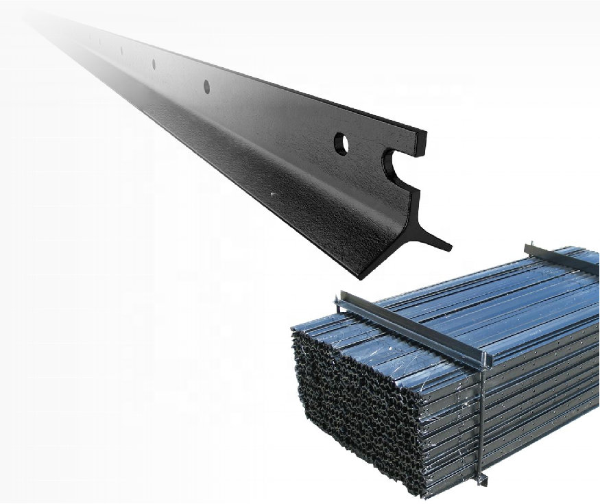 High quality black bitumen coated steel Y post for cattle fence