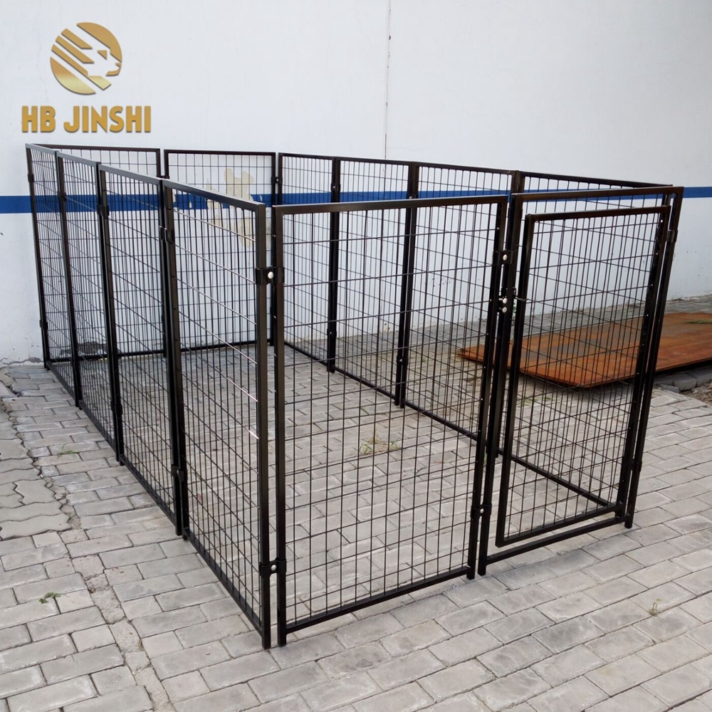 52"H x 4'W x 4'L Outside Dog Cage Pet Resort Kennel with Cover