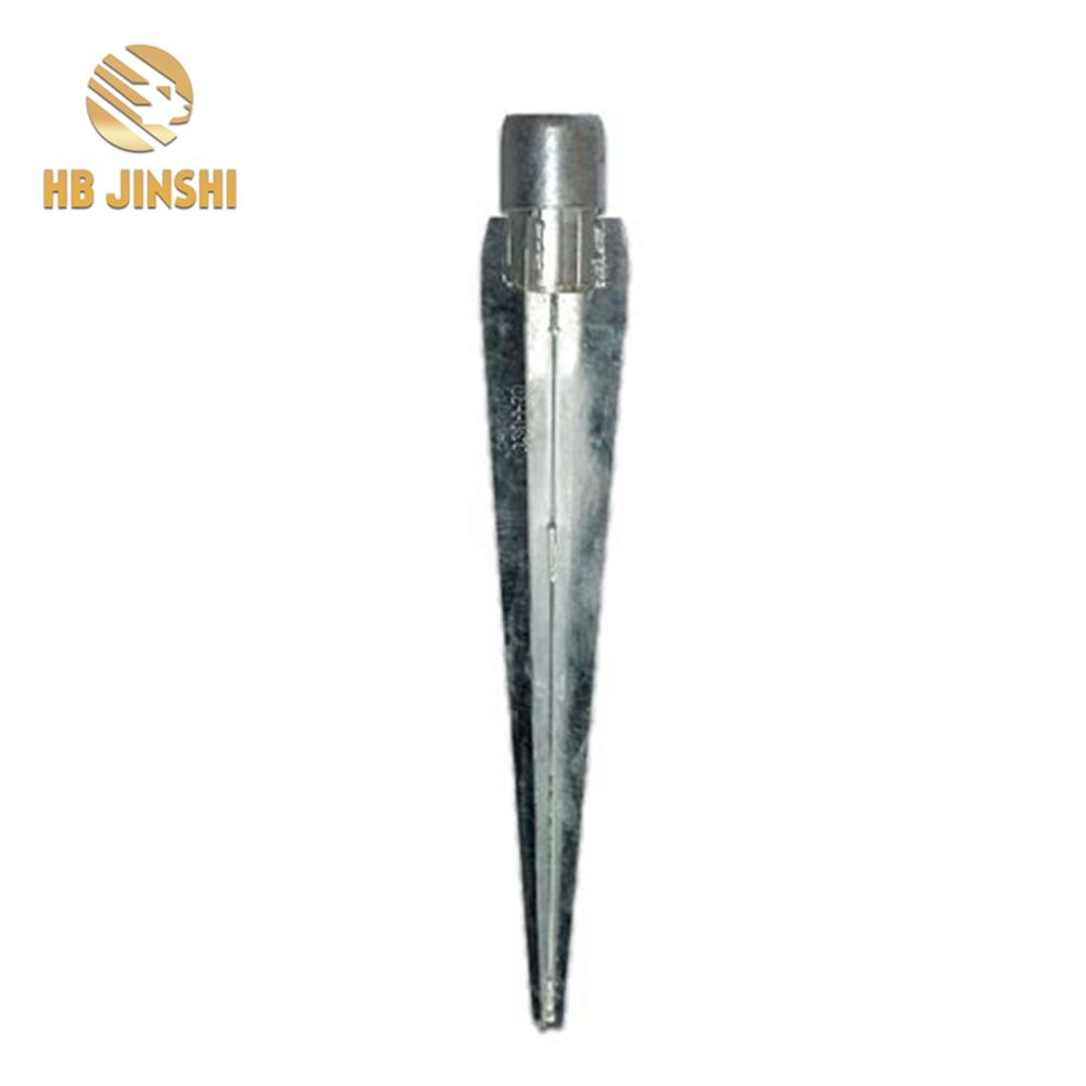 High Quality for Deer Fence Posts - Poland Ground Anchor Spikes 750mm Round Pole Spikes Galvanized – JINSHI