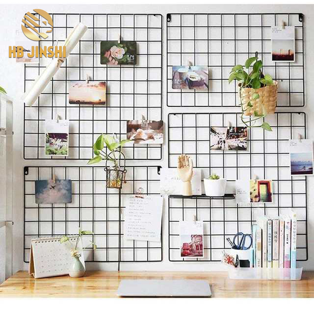 Massive Selection for Black Wire Grid - Decorative Iron Rack Clip Hanging Photograph Picture wall – JINSHI