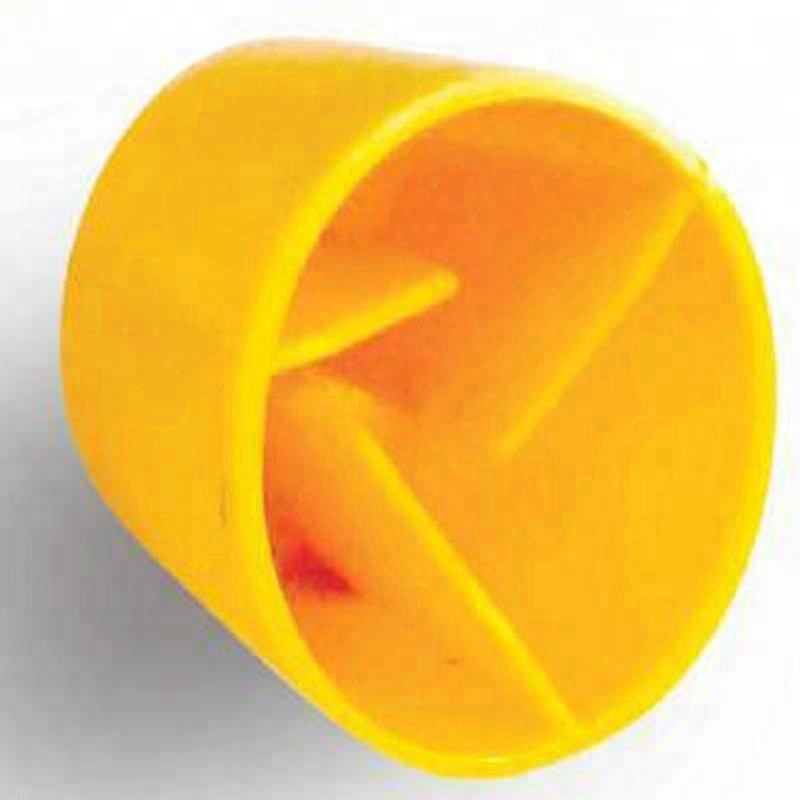 Yellow Reo Star Picket Fence Post safety PE Cap