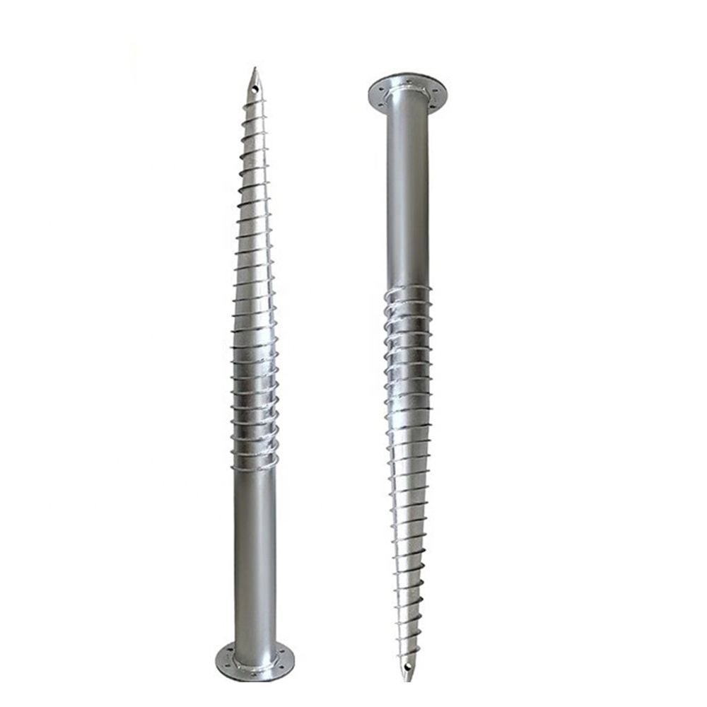 100% Original Pig Tail Post - Spiral ground screw anchor stakes screw post anchor pile – JINSHI