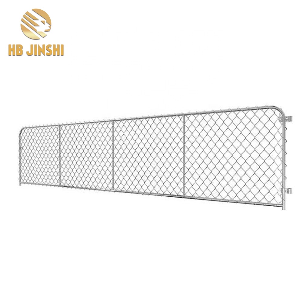 China New Product Double Metal Garden Gates - 12ft long 1meter high Farm Fence Gate Hot-dipped galvanized Chain Link Mesh Gate – JINSHI