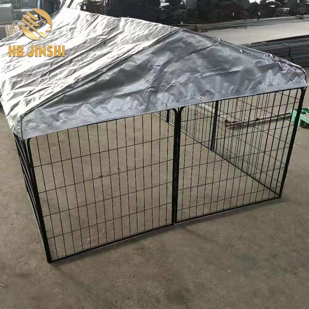 Pet dog playpen exercise cage with cover puppy crate Fence portable Foldable outdoor