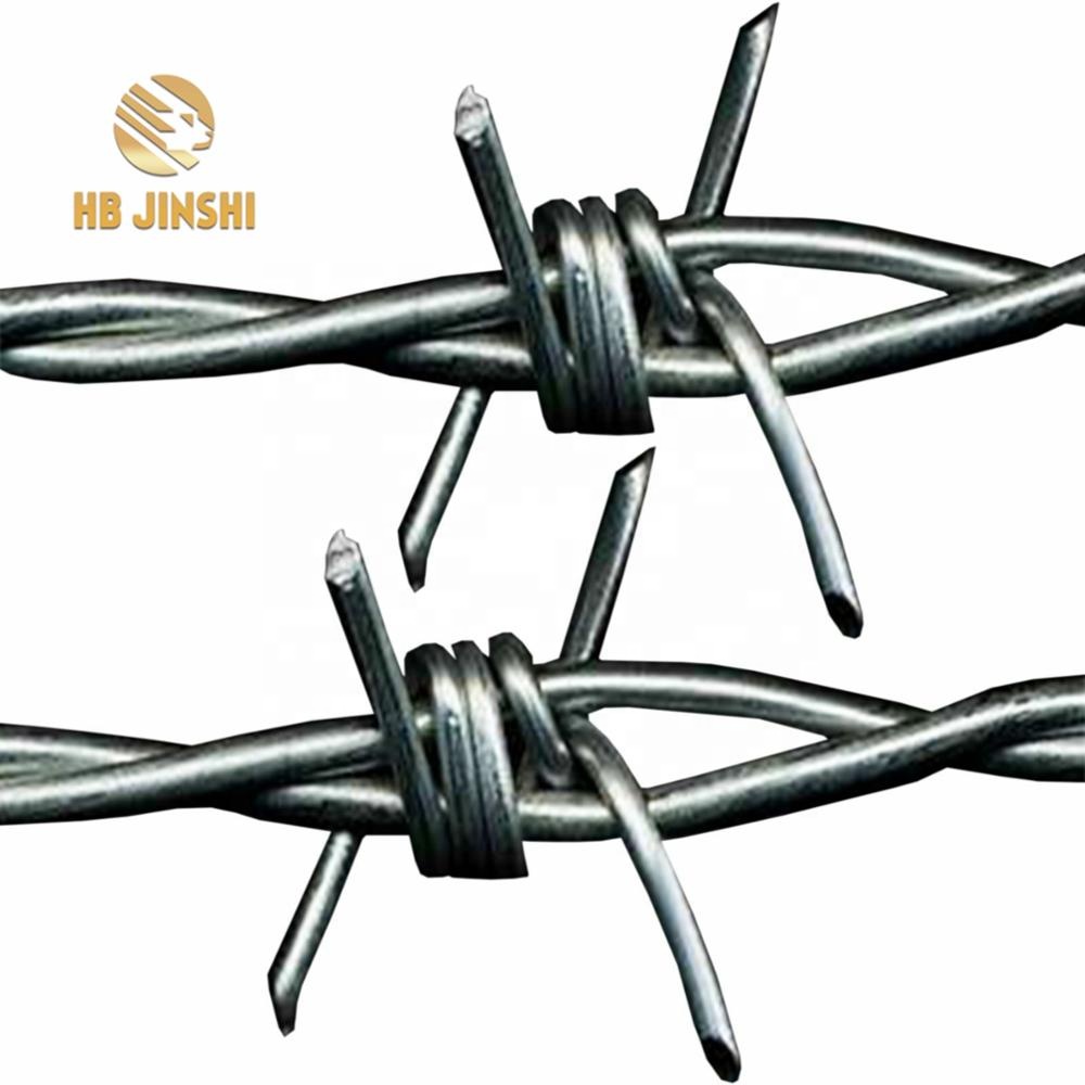 18 gauge Hot-dipped Galvanized Reverse Twisted Barbed Wire Fence