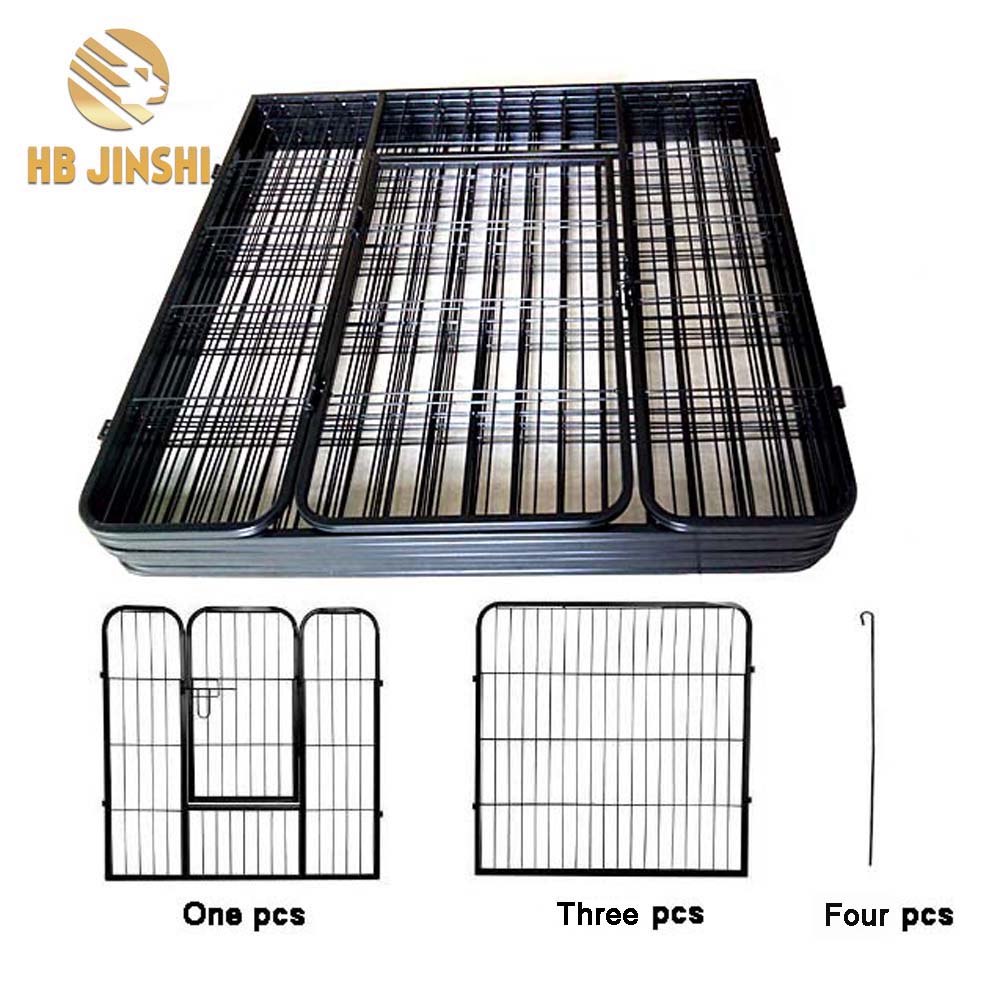 Hot sales 8 pcs panel Heavy Duty Pet Exercise Cage Dog Cat Barrier Fence Metal Play Pen Kennel playpen