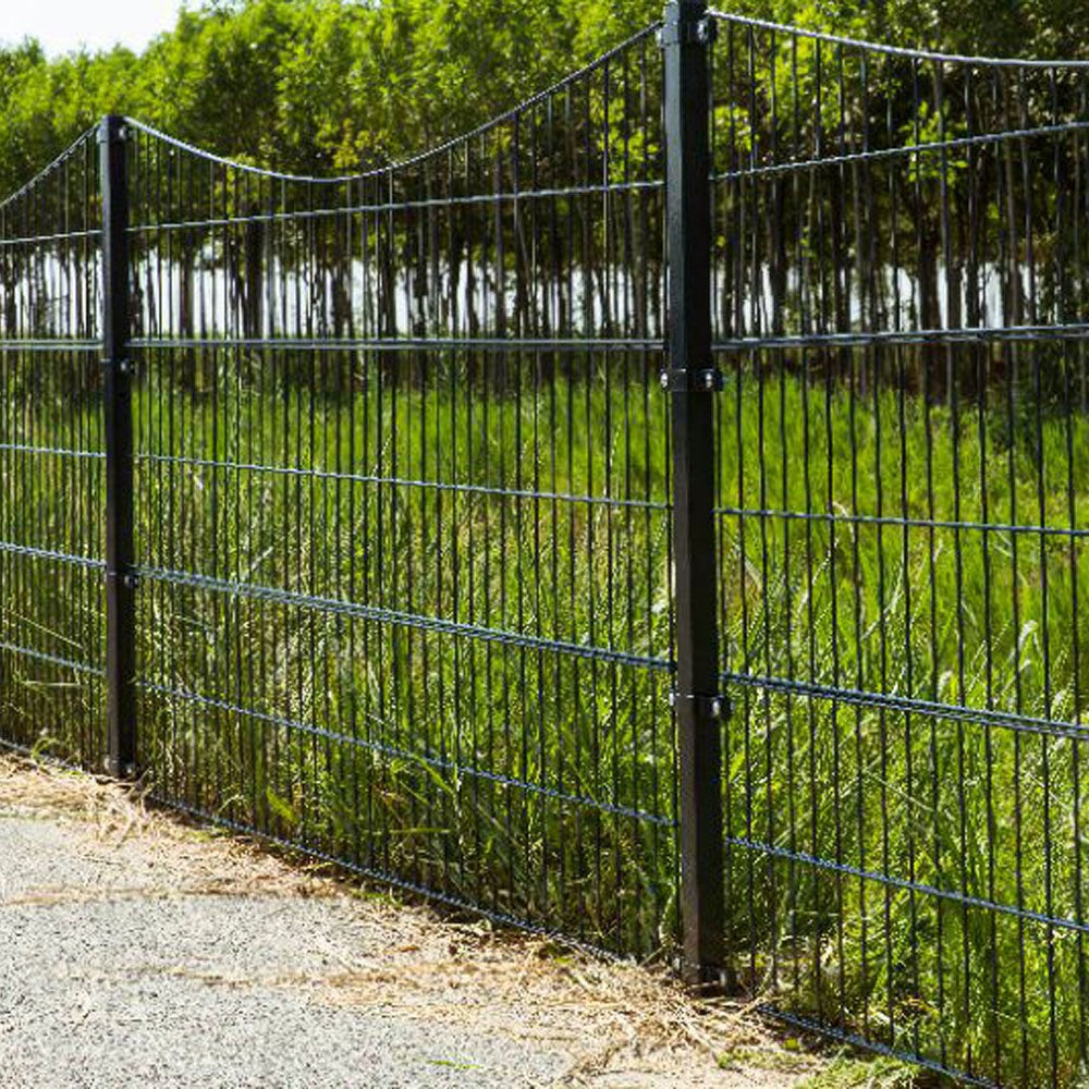 6/5/6mm 8/6/8mm  Double Wire Welded Mesh Fence Panels