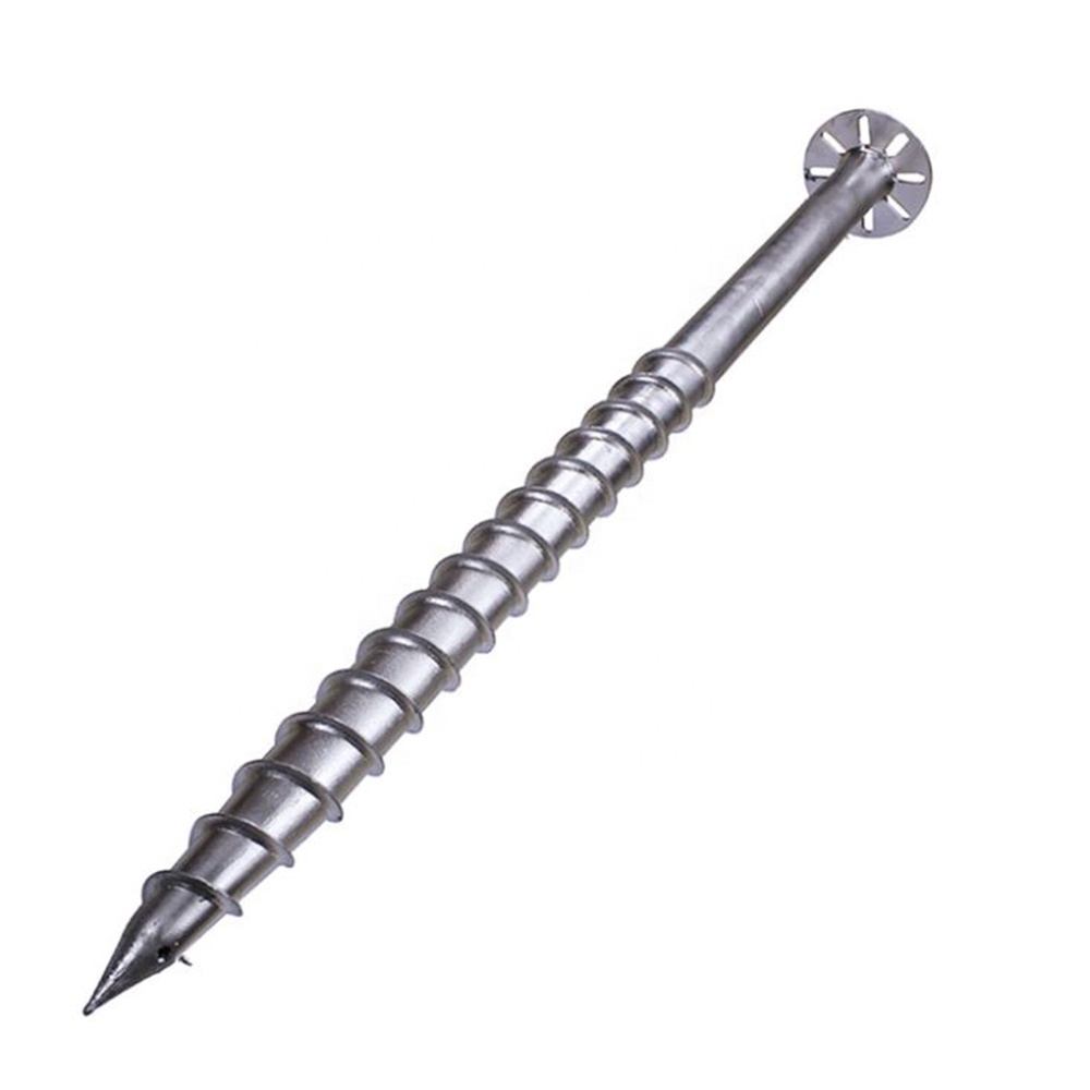 Ground helical screw earth anchor spiral ground screw anchor stake